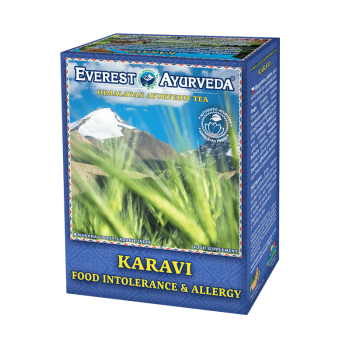 Ayurvedische Kräutermischung bei Lebensmittelunvertäglichkeit, Lebensmittelallergie, Magenreizung, fördert Verdauung, 100g,